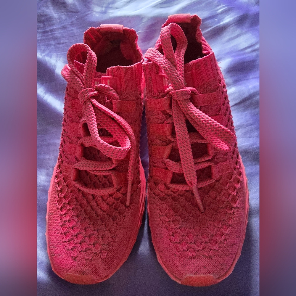 NOBULL Women's Knit Runner Hot Pink Athletic Shoes - Picture 6 of 6
